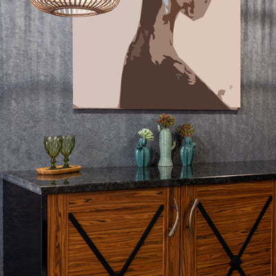 Flat Back Wall Vase